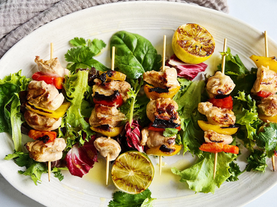 Lime-Garlic Chicken Kebabs