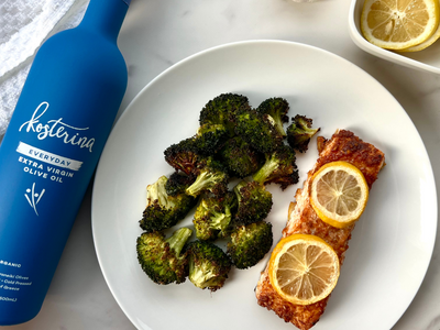 Sheet-Pan Salmon & Broccoli Bake