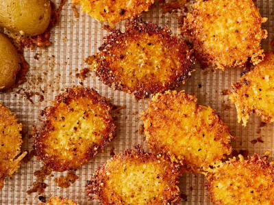 Crispy Parmesan Baked Potatoes