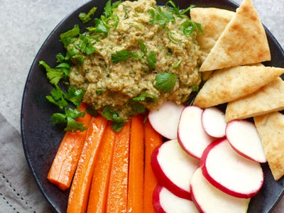 Creamy Roasted Eggplant and Tahini Spread (Baba Ganoush)