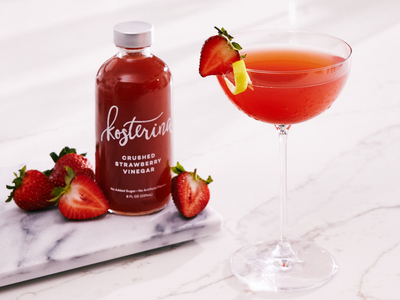 Crushed Strawberry Gimlet