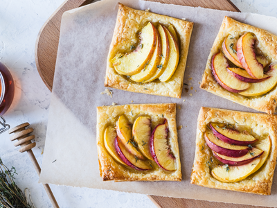 Peach & Honey Upside Down Puff Pastry