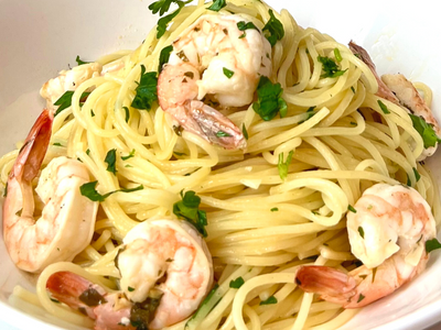 Spicy Shrimp and Spaghetti Aglio Olio