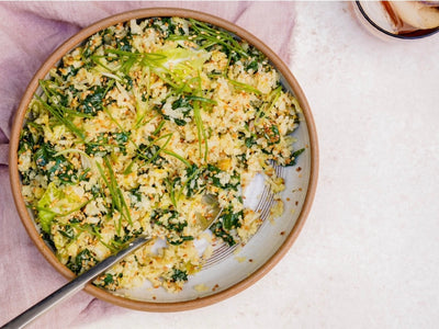 Spinach & Garlic Cauliflower Rice
