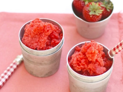 Fresh Strawberry Granita