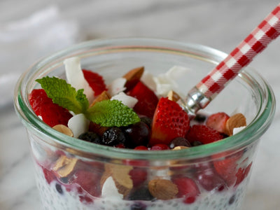 Kosterina's Overnight Raspberry Chia Pudding