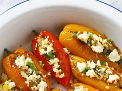 Vegetarian Stuffed Mini Peppers