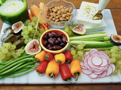 Crudité with Feta Dill Dip