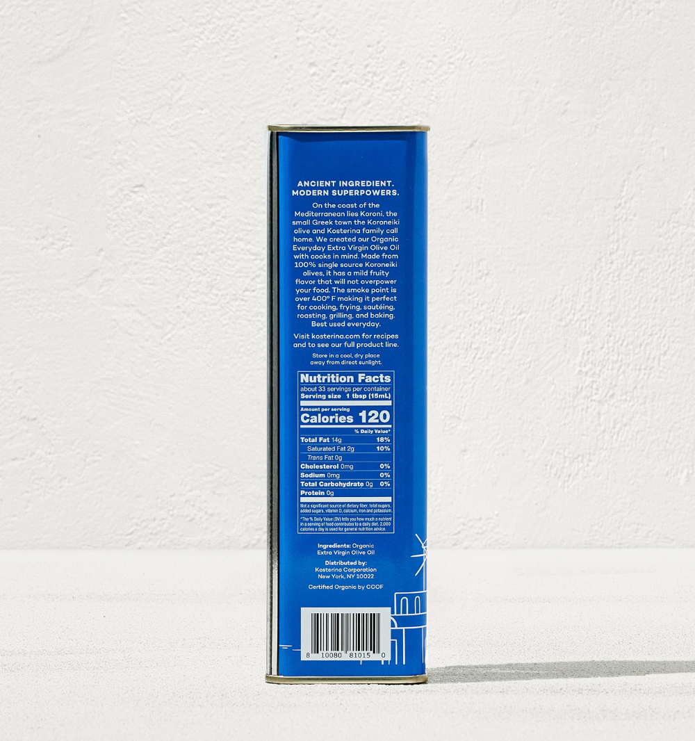 Organic Everyday Extra Virgin Olive Oil Tin (500ml)