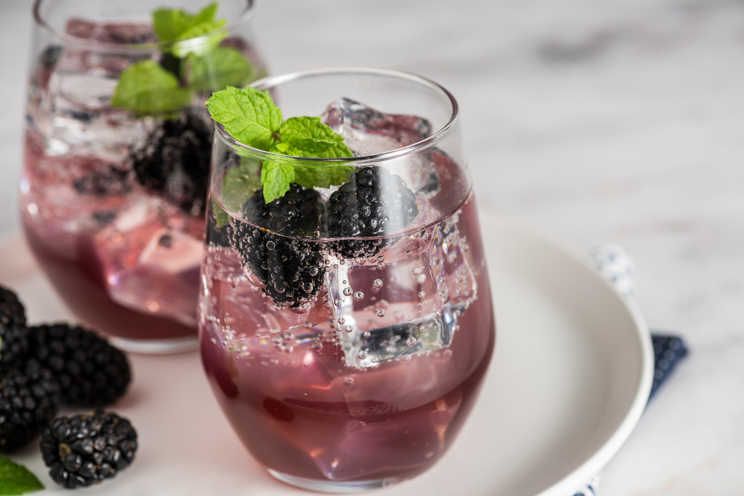 Blueberry Mint Mocktail