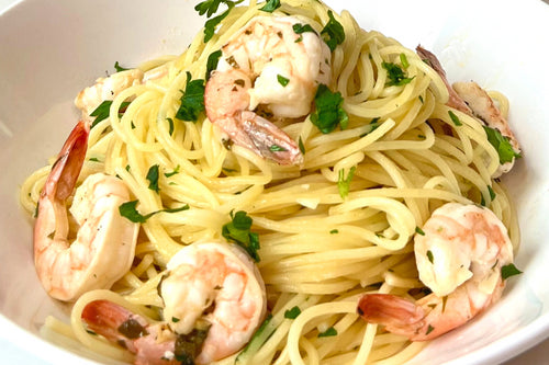 Spicy Shrimp and Spaghetti Aglio Olio