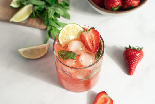 Non-Alcoholic Strawberry Rosé Spritz