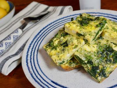 Feta and Spinach Frittata with Herbs