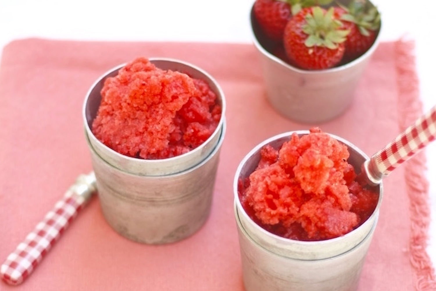 Fresh Strawberry Granita