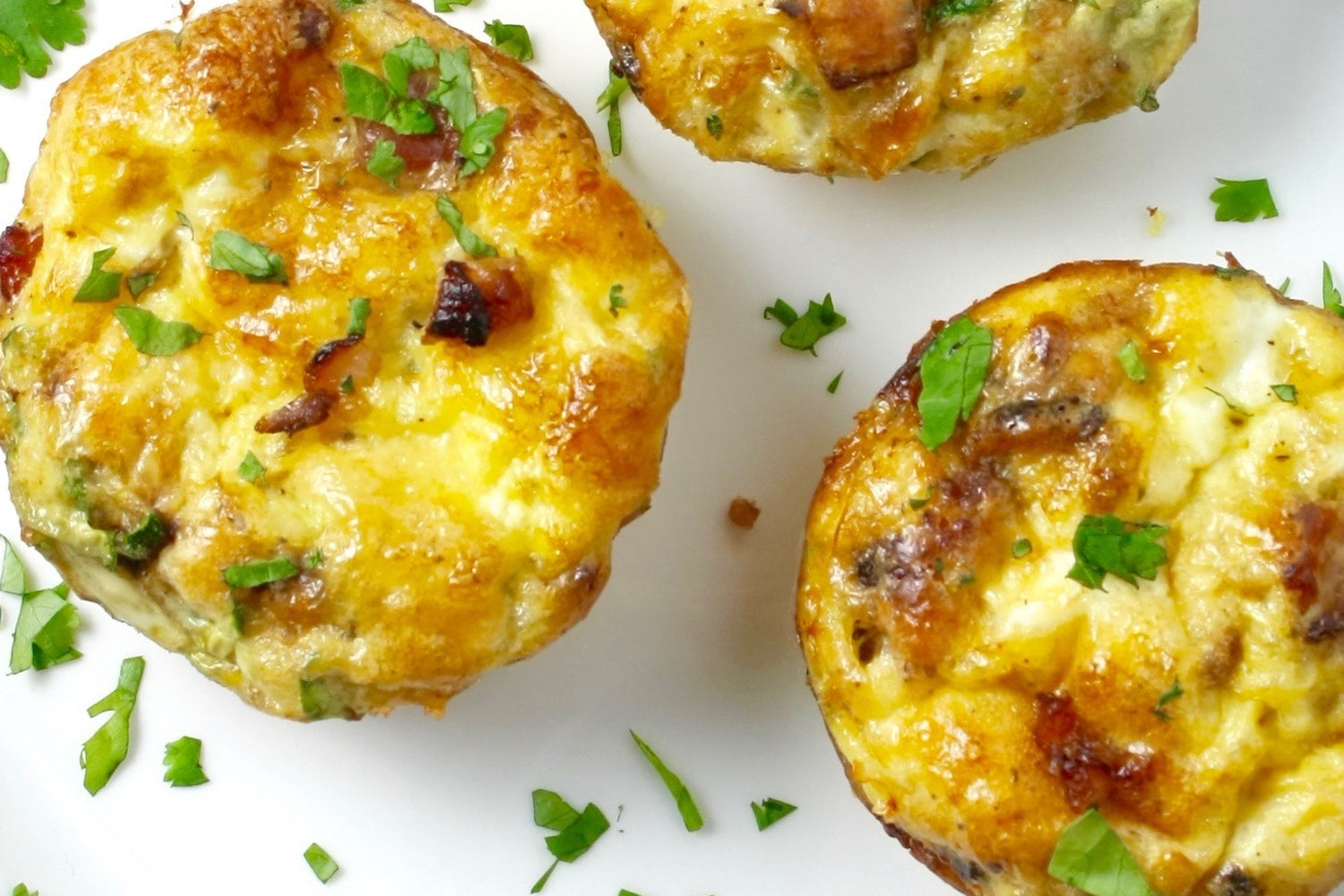 Mini Turkey Sausage, Zucchini & Cheese Frittatas