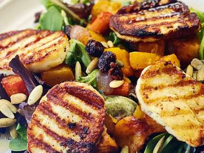 Halloumi & Roasted Vegetable Salad