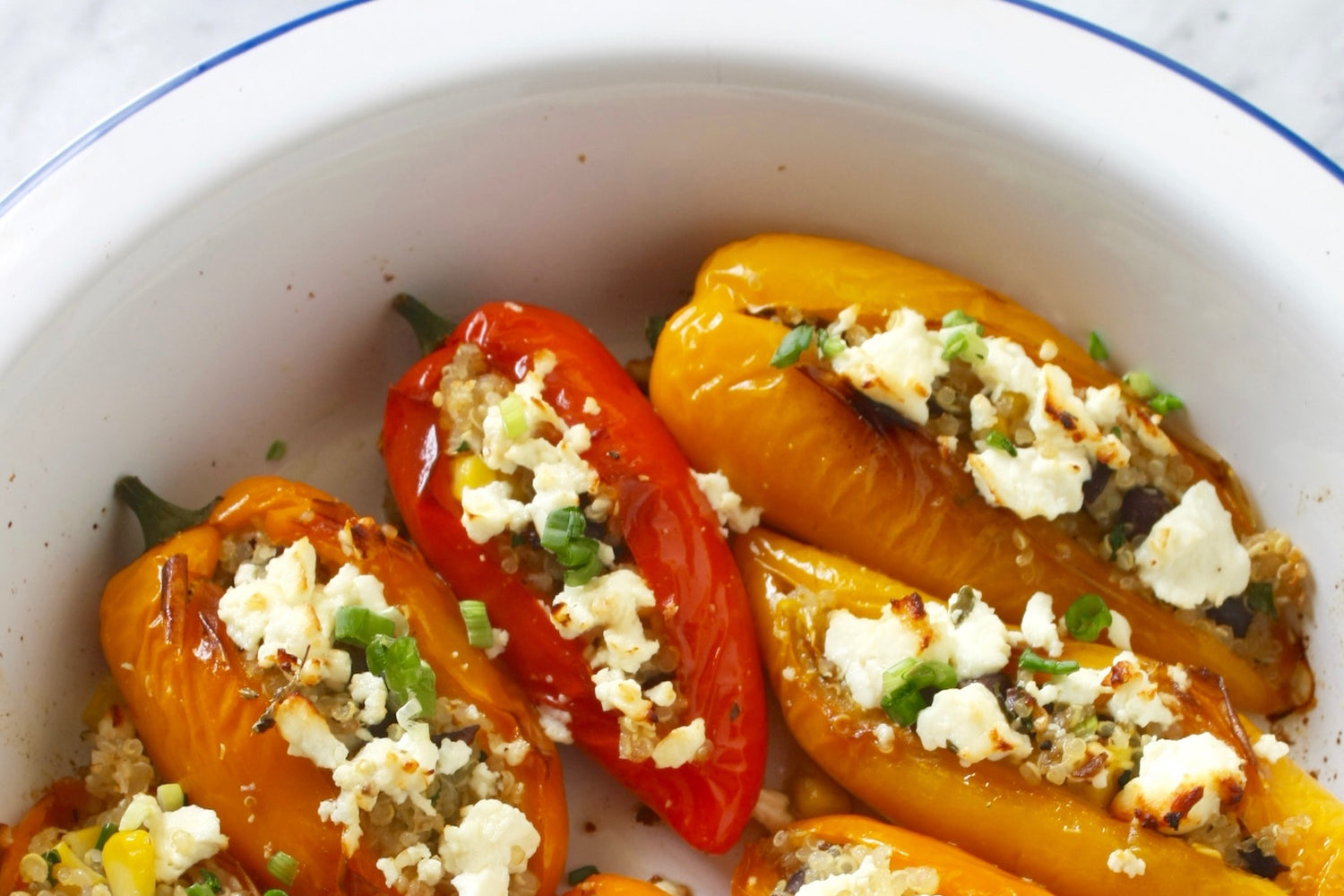 Vegetarian Stuffed Mini Peppers