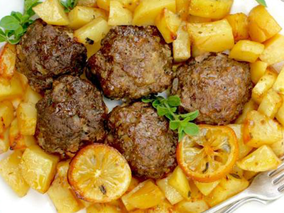Baked Greek Meatballs
