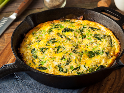 Feta Cheese Omelette with Spinach