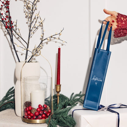Blue Holiday Gift Bag