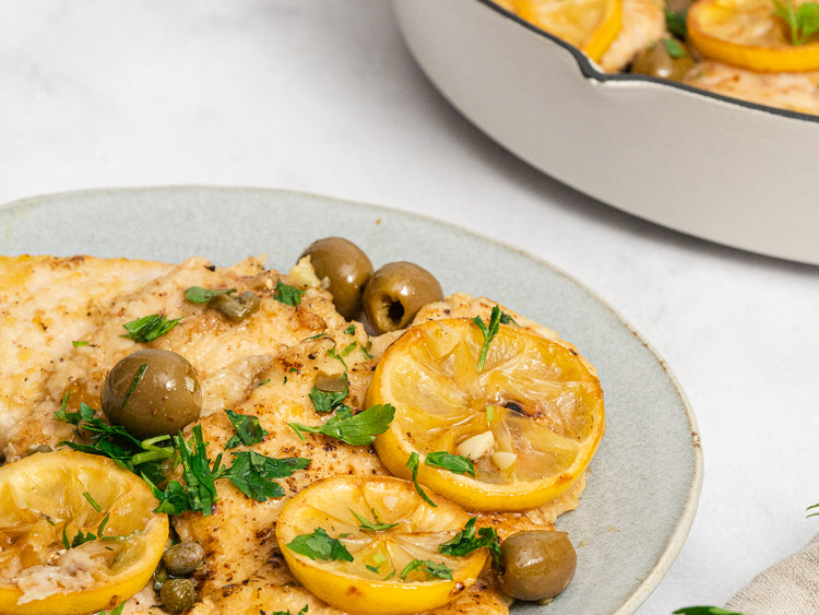 Sauteed Chicken with Olives, Capers, and Lemons Kosterina