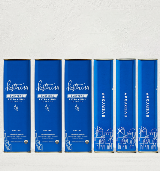 Everyday Extra Virgin Olive Oil 6-Tin Set (500ml)